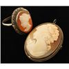 Image 2 : Lovely Cameo Brooch & Ring