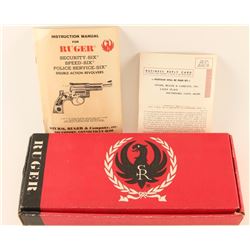 Ruger Security-Six Red Cardboard Box