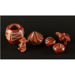 Lot of 6 Miniature Pottery Items