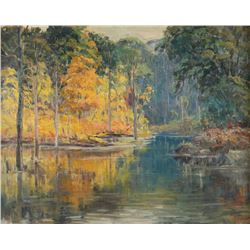 Original Oil on Board by Charles Bergstrom