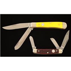 Lot of 2 Boker Bone Handle Folding Knives