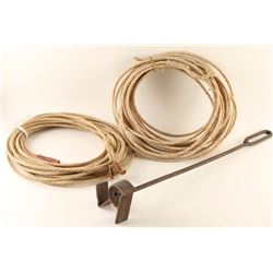 (2) Ropes and a Branding Iron