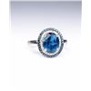 Image 2 : Stylish Ring Set With a London Blue Topaz