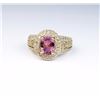 Image 2 : Colorful Ring Featuring a Pink Tourmaline