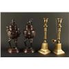 Image 1 : Antique Urns & a Pair of Brass Candlesticks