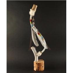 Beaded Antler Peacepipe