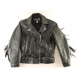 Ladies Fringed Leather Jacket