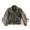 Image 1 : Ladies Fringed Leather Jacket