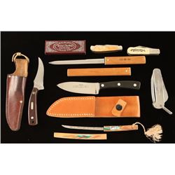 Lot of 5 Knives & 2 Letter Openers