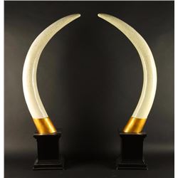 Pair of Faux Tusks