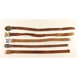 Lot of 5 Western Belts