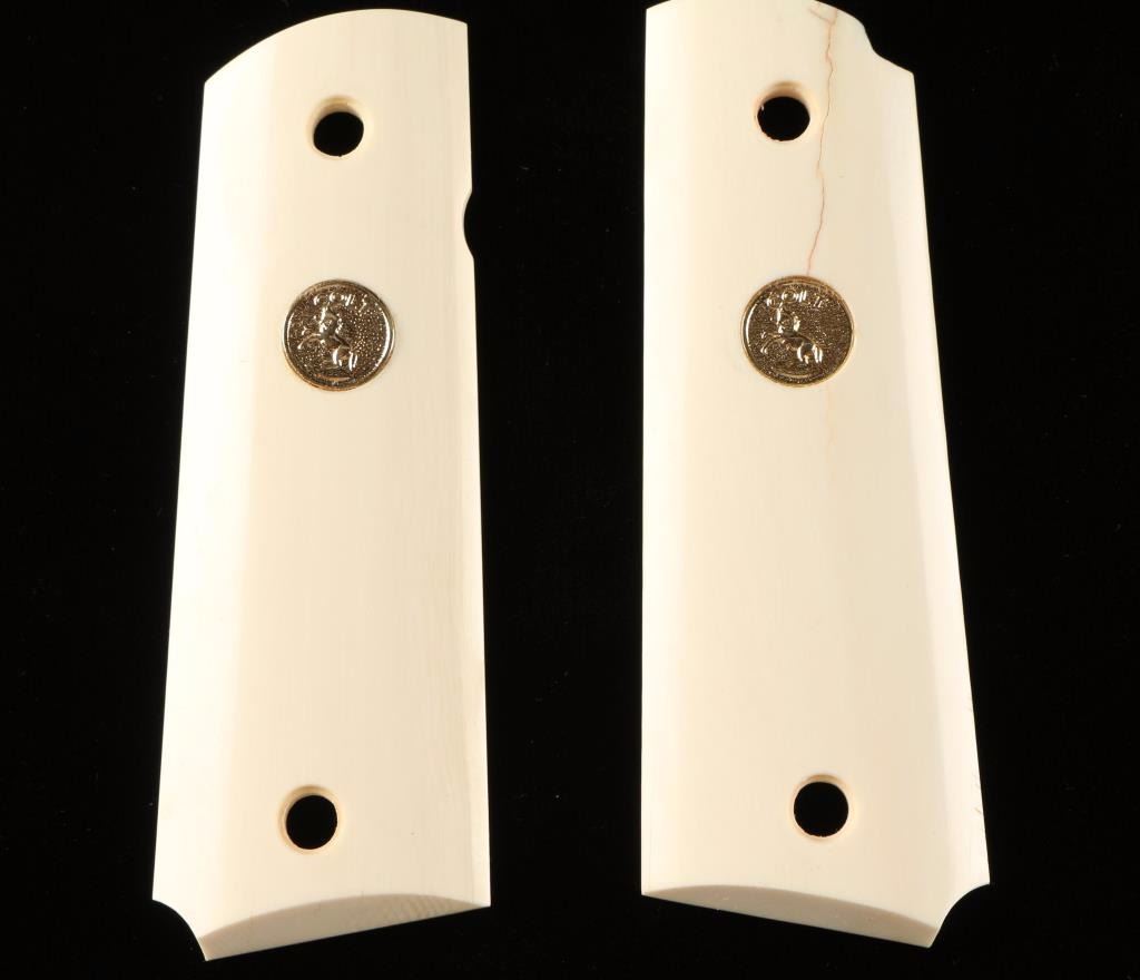 Pair of Colt Medallion Ivory Grips
