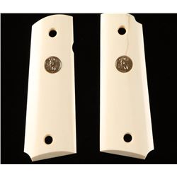 Pair of Colt Medallion Ivory Grips