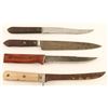 Image 1 : Lot of 4 Rustic Skinning Knives