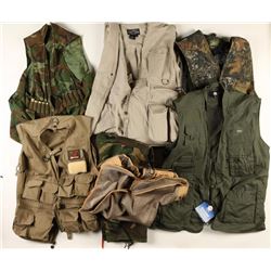 Collection of 5 Shooting/Fishing Vests