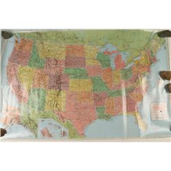 Laminated Map of The United States