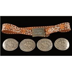 1984 NFR Hesston Belt Buckles