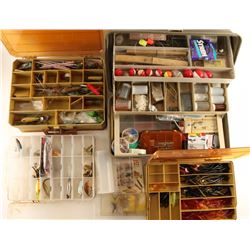 Lot of 4 Tackle Boxes
