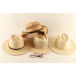 Lot of 4 Straw Hats