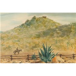 Original Watercolor on Paper by Elman Wenger