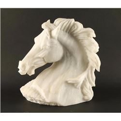 Stone Carving of Horse Head