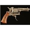 Image 1 : Unsigned Pinfire Revolver 7.5mm SN: 8694