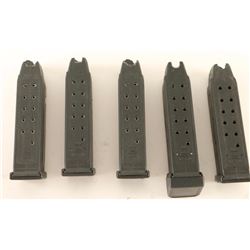 Lot of 5 Glock 21 Mags