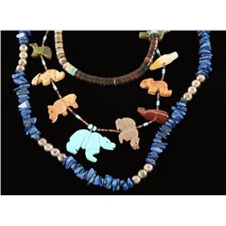 Beaded Native American Necklace Lot