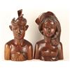 Image 1 : Collection of 2 Wood Balinese Wood Carvings