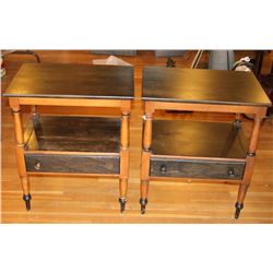 Traditional Two Toned Side Tables