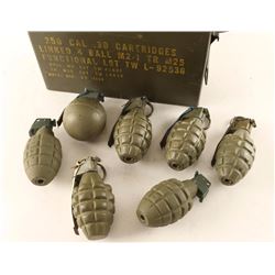 Lot of 7 Inactive Grenades