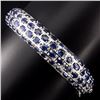Natural Royal Blue Sapphire 123.50 Carats Bangle
