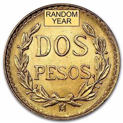 1945 Mexico Gold 2 Pesos AGW .0482