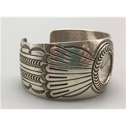 Sterling Silver Navajo Watch Bracelet