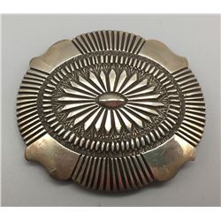 Sterling Silver Navajo Belt Buckle