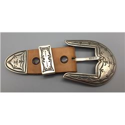 Sterling, Navajo Ranger Belt Buckle Set