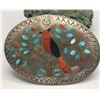 Image 1 : Cardinal Inlay Belt Buckle