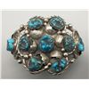 Image 1 : Navajo Turquoise Cluster Bracelet