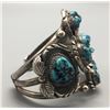 Image 2 : Navajo Turquoise Cluster Bracelet