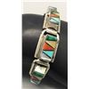 Image 1 : Navajo Inlay Link Bracelet