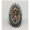 Image 2 : Vintage Zuni Turquoise And Coral Ring
