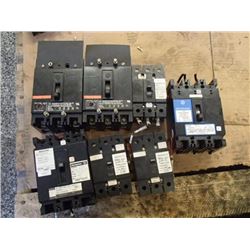 Lot of Westinghouse Circuit Breakers, See Desc for Info