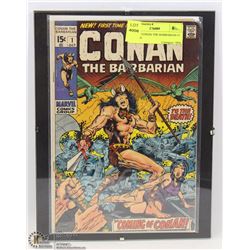 15 CENT CONAN THE BARBARIAN #1 FRAMED.