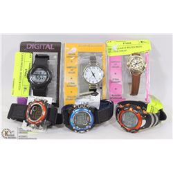 LOT OF 6 ASSORTED LADIES WATCHES
