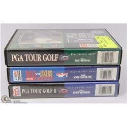 LOT OF 3 SEGA GENESIS GAMES