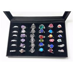 #4 - LOT OF 36 FASHION RINGS