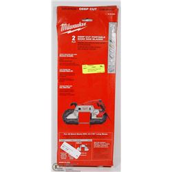 2 PACK MILWAUKEE DEEP CUT PORTABLE BAND SAW