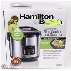HAMILTON BEACH RICE COOKER & STEAMER