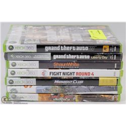 LOT OF 7 XBOX 360 GAMES - SOME SCRATCHES
