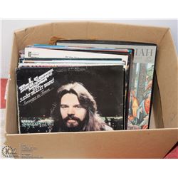 BOX OF RECORDS INCL BOB SEGER, AL STEWART YEAR OF